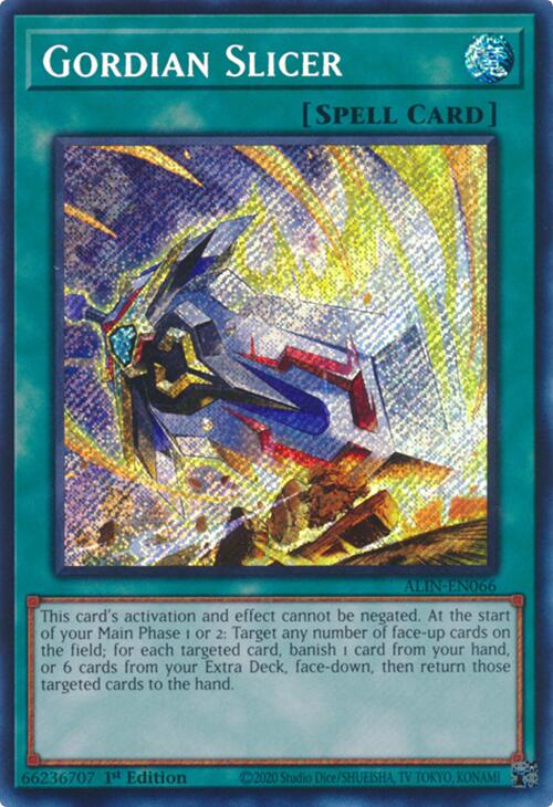 Gordian Slicer [ALIN-EN066] Secret Rare | Galaxy Games LLC