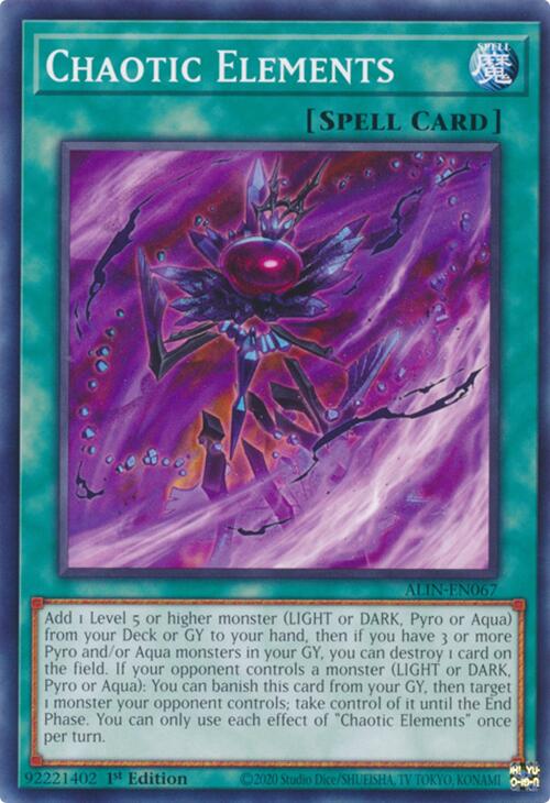Chaotic Elements [ALIN-EN067] Common | Galaxy Games LLC