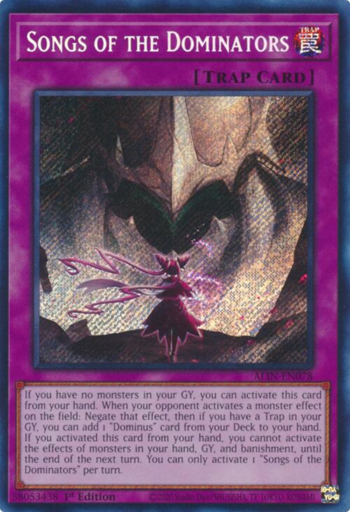 Songs of the Dominators [ALIN-EN078] Secret Rare | Galaxy Games LLC