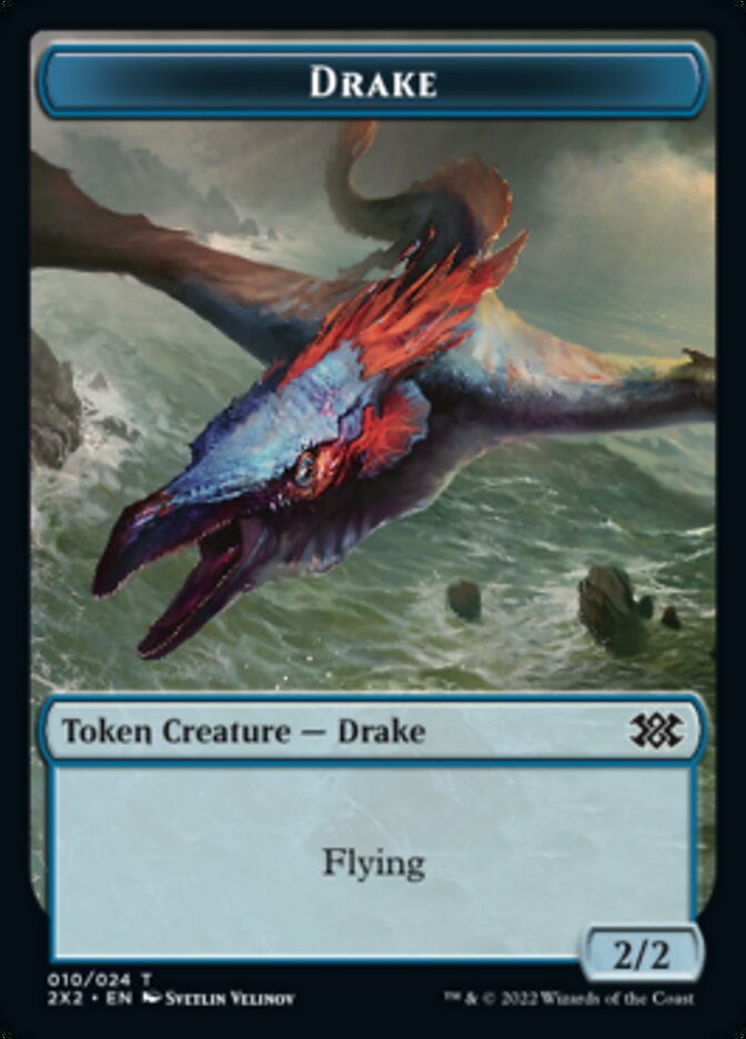 Drake // Angel Double-Sided Token [Double Masters 2022 Tokens] | Galaxy Games LLC