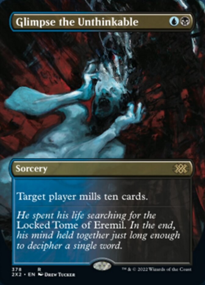 Glimpse the Unthinkable (Borderless Alternate Art) [Double Masters 2022] | Galaxy Games LLC