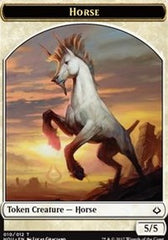 Horse // Warrior Double-Sided Token [Hour of Devastation Tokens] | Galaxy Games LLC