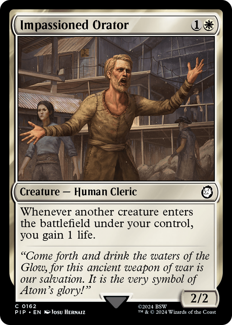 Impassioned Orator [Fallout] | Galaxy Games LLC
