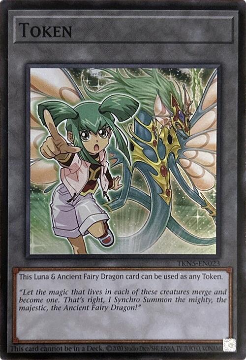 Token (Luna & Ancient Fairy Dragon) [TKN5-EN023] Super Rare | Galaxy Games LLC