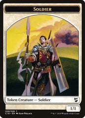 Mask // Soldier Double-Sided Token [Commander 2018 Tokens] | Galaxy Games LLC