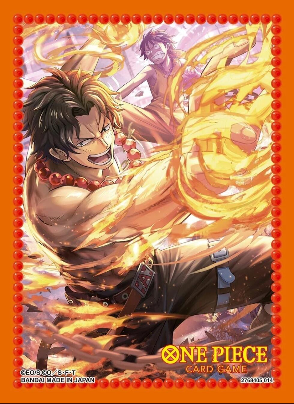Bandai: 70ct Card Sleeves - Assortment 10 (Portgas.D.Ace) | Galaxy Games LLC