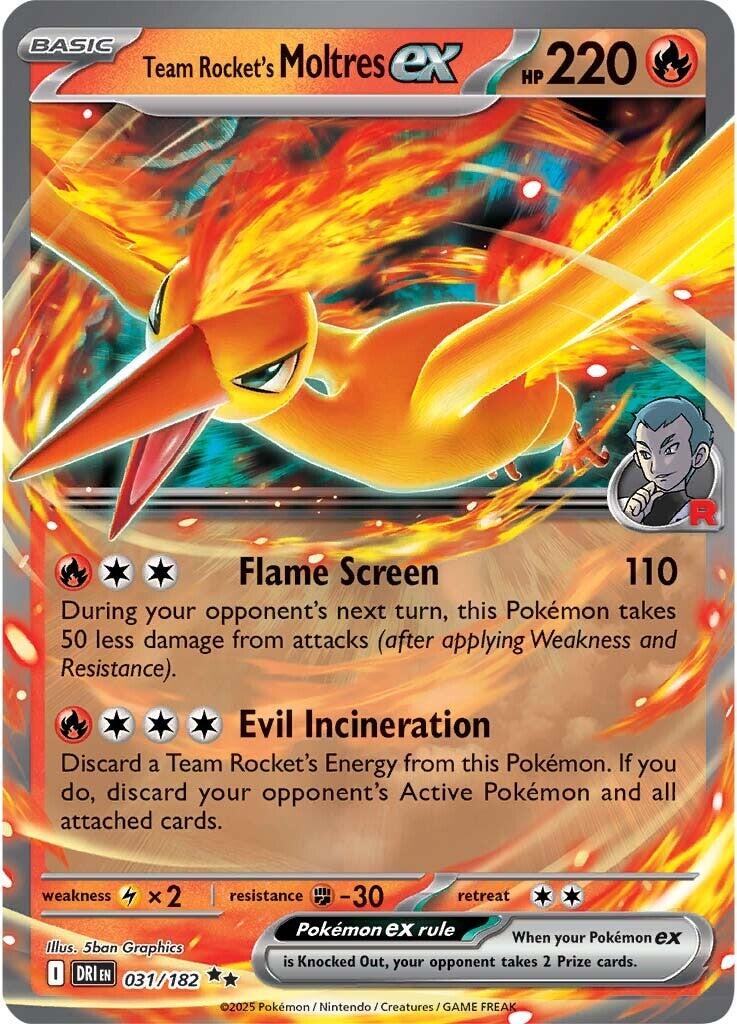 Team Rocket's Moltres ex (031/182) [Scarlet & Violet: Destined Rivals] | Galaxy Games LLC