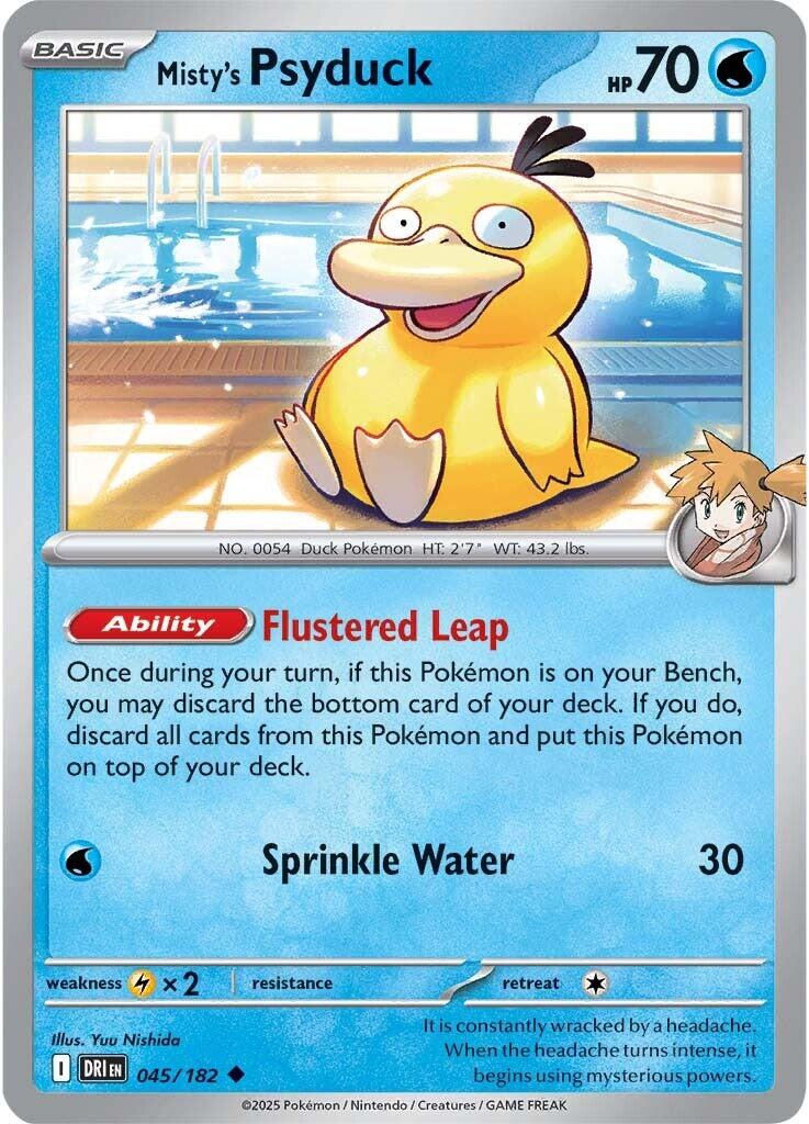 Misty's Psyduck (045/182) [Scarlet & Violet: Destined Rivals] | Galaxy Games LLC