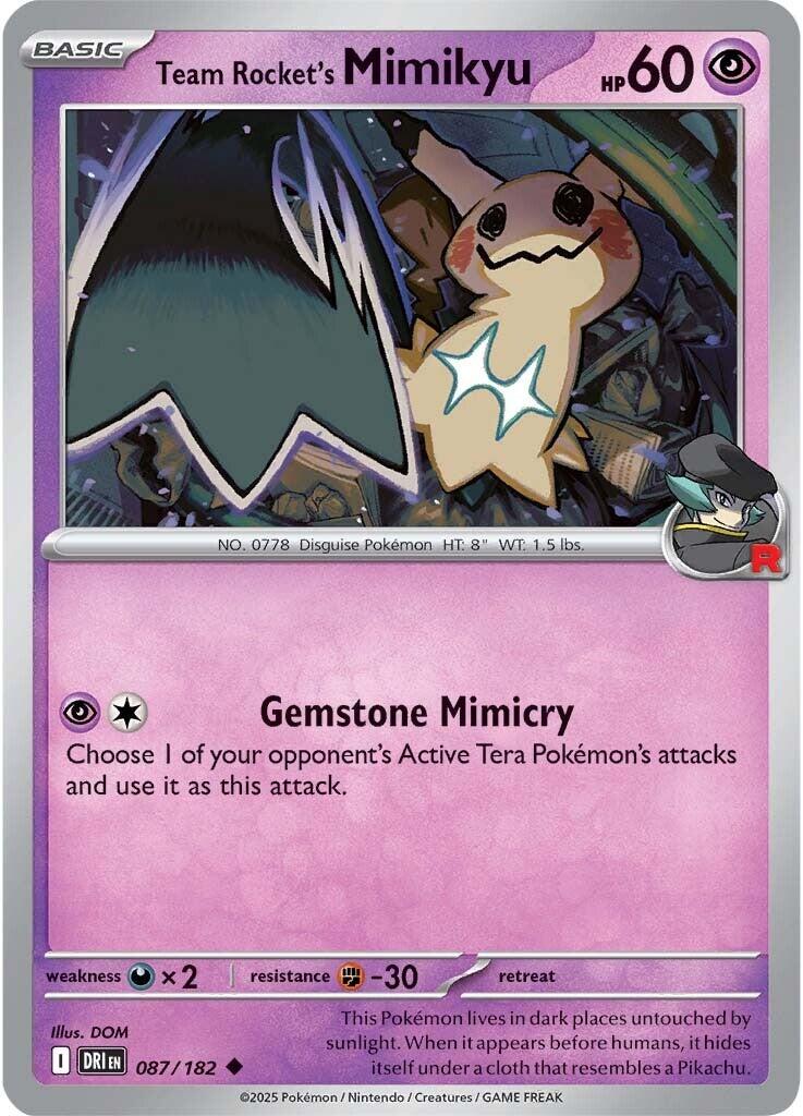 Team Rocket's Mimikyu (087/182) [Scarlet & Violet: Destined Rivals] | Galaxy Games LLC