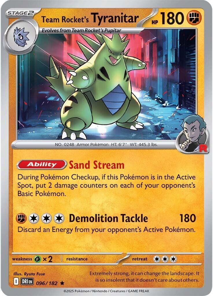 Team Rocket's Tyranitar (096/182) [Scarlet & Violet: Destined Rivals] | Galaxy Games LLC