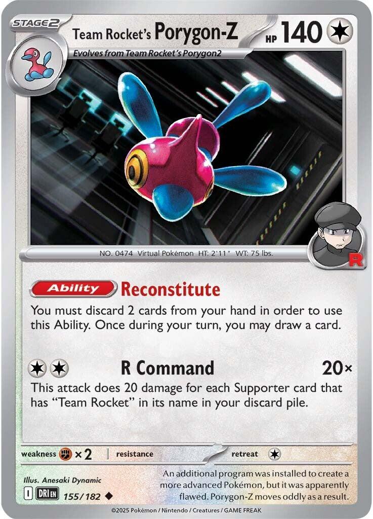 Team Rocket's Porygon-Z (155/182) [Scarlet & Violet: Destined Rivals] | Galaxy Games LLC