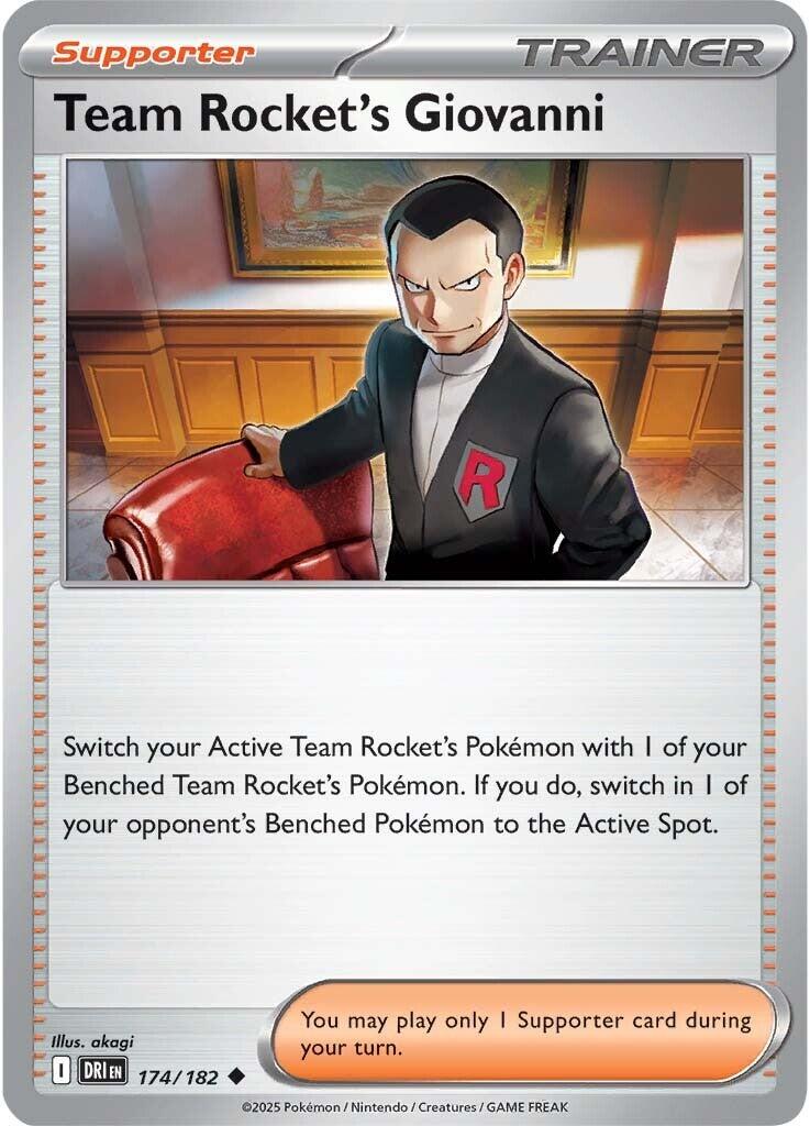 Team Rocket's Giovanni (174/182) [Scarlet & Violet: Destined Rivals] | Galaxy Games LLC