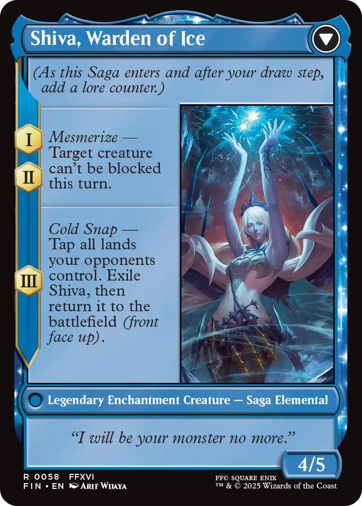 Jill, Shiva's Dominant // Shiva, Warden of Ice [FINAL FANTASY] | Galaxy Games LLC