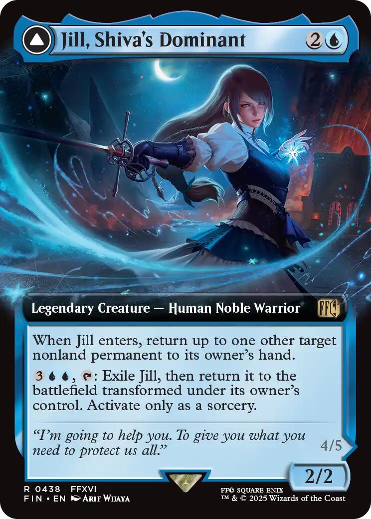Jill, Shiva's Dominant // Shiva, Warden of Ice (Extended Art) [FINAL FANTASY] | Galaxy Games LLC
