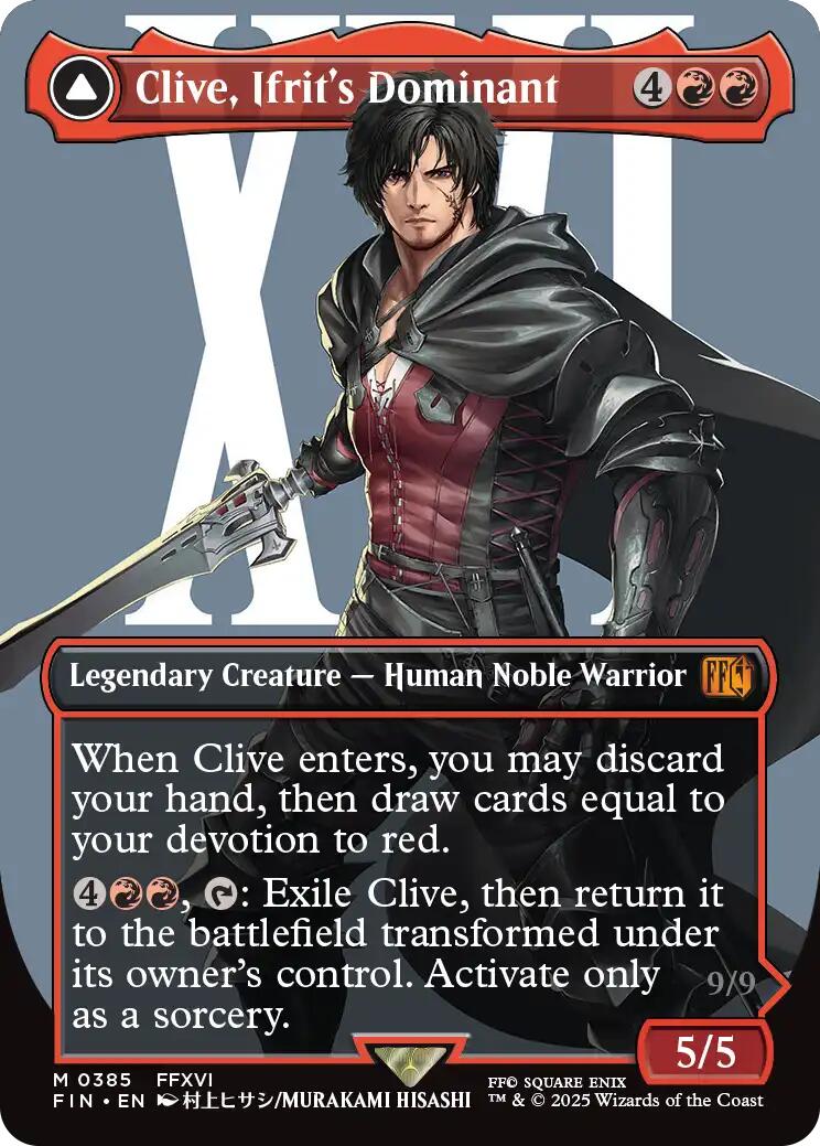 Clive, Ifrit's Dominant // Ifrit, Warden of Inferno (Borderless) (0385) [FINAL FANTASY] | Galaxy Games LLC