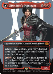 Clive, Ifrit's Dominant // Ifrit, Warden of Inferno (Borderless) (Surge Foil) [FINAL FANTASY] | Galaxy Games LLC