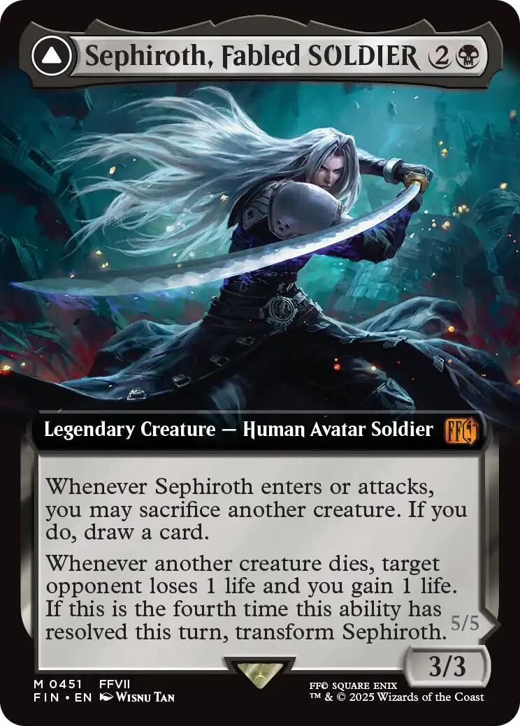 Sephiroth, Fabled SOLDIER // Sephiroth, One-Winged Angel (Extended Art) [FINAL FANTASY] | Galaxy Games LLC