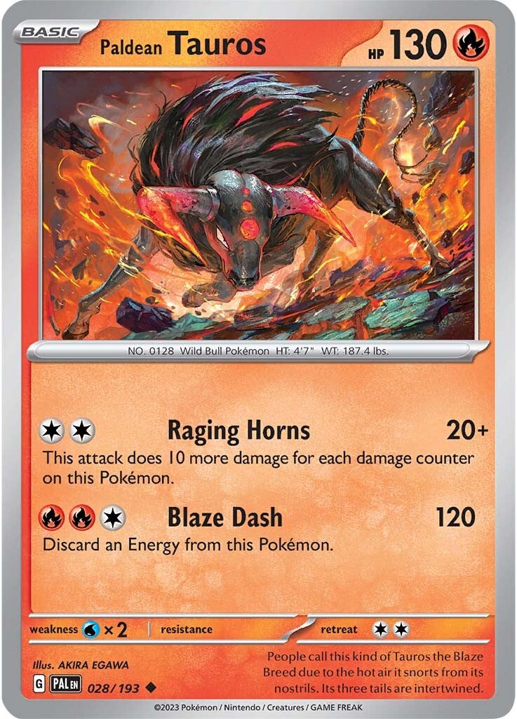 Paldean Tauros (028/193) [Scarlet & Violet: Paldea Evolved] | Galaxy Games LLC