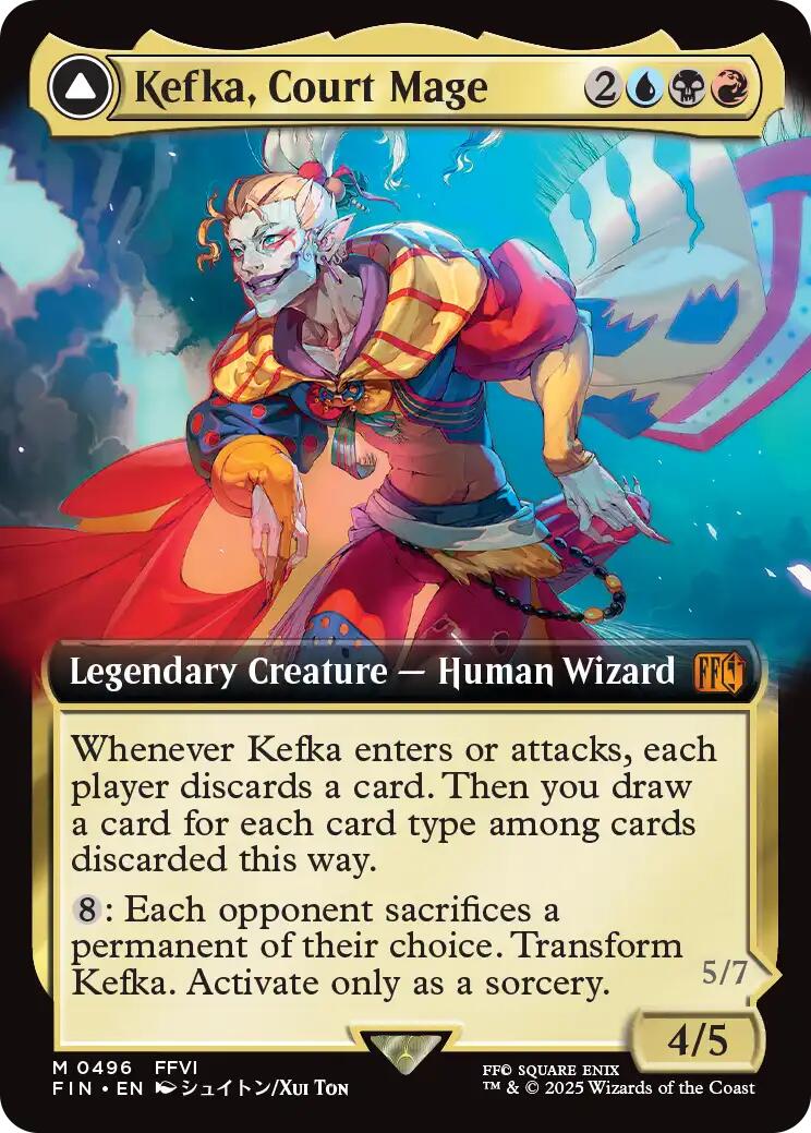 Kefka, Court Mage // Kefka, Ruler of Ruin (Extended Art) [FINAL FANTASY] | Galaxy Games LLC