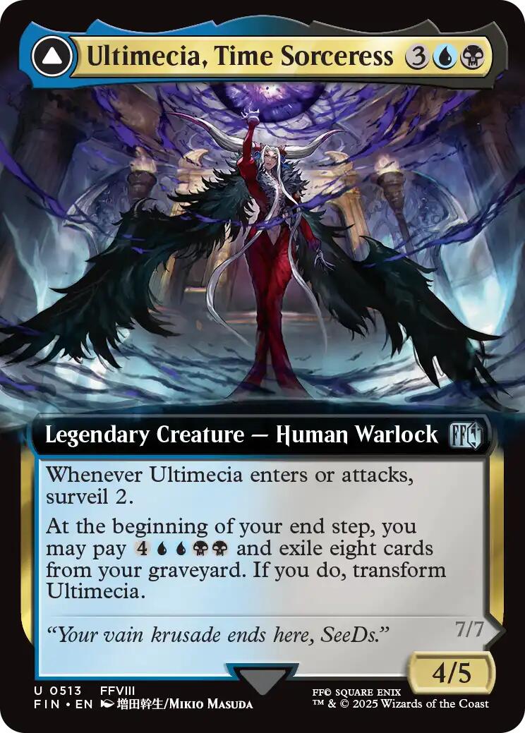 Ultimecia, Time Sorceress // Ultimecia, Omnipotent (Extended Art) [FINAL FANTASY] | Galaxy Games LLC