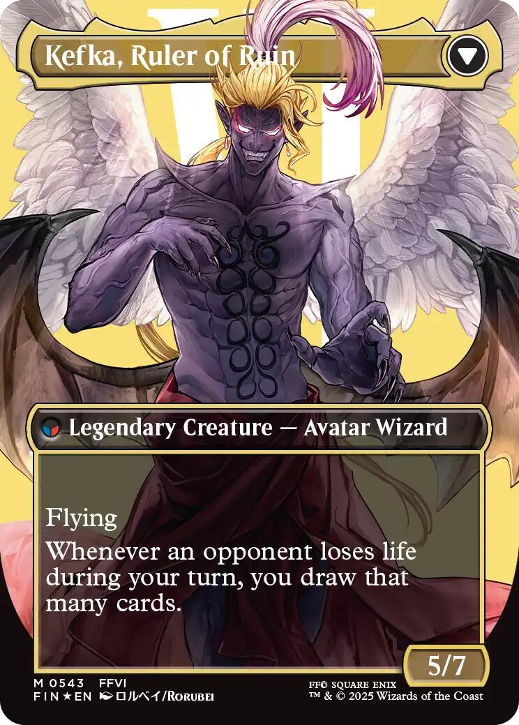 Kefka, Court Mage // Kefka, Ruler of Ruin (Borderless) (Surge Foil) [FINAL FANTASY] | Galaxy Games LLC