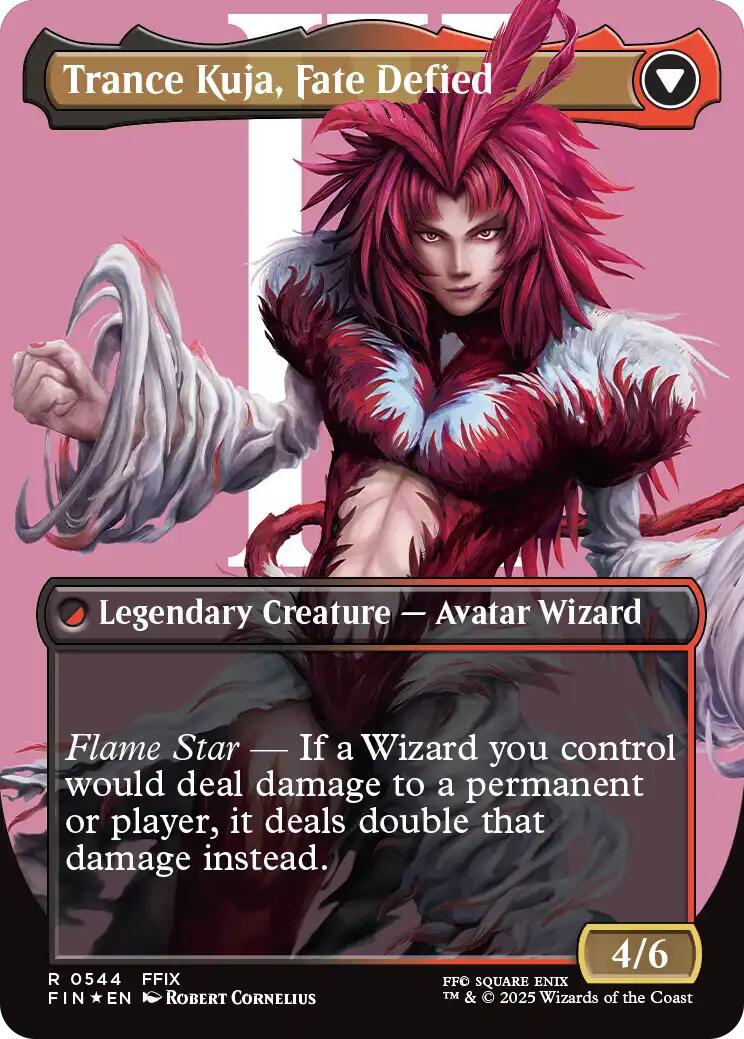 Kuja, Genome Sorcerer // Trance Kuja, Fate Defied (Borderless) (Surge Foil) [FINAL FANTASY] | Galaxy Games LLC