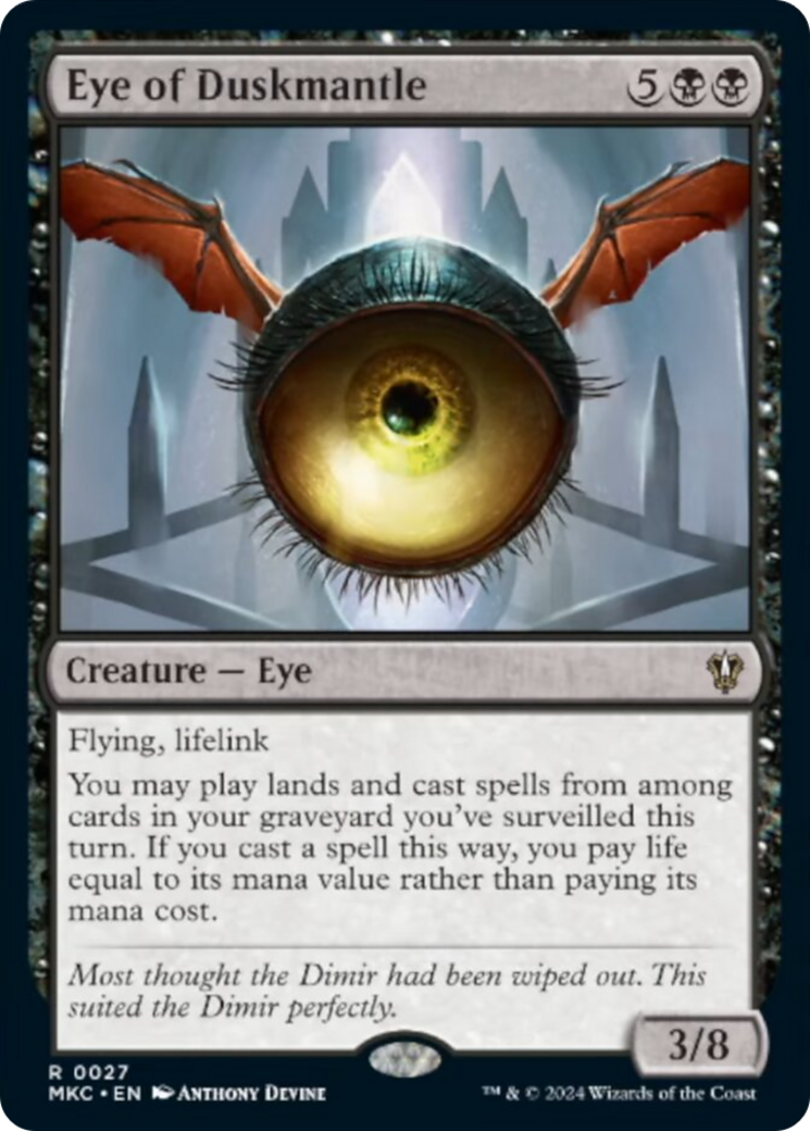 Eye of Duskmantle [Murders at Karlov Manor Commander] | Galaxy Games LLC