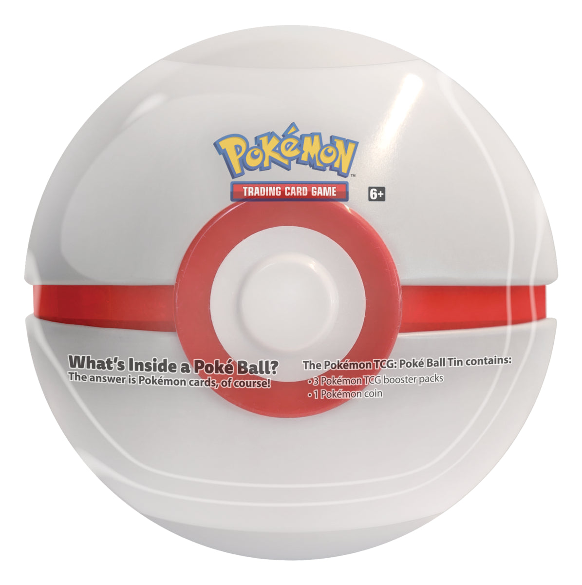 Poke Ball Tin (Premier Ball/Winter 2021) | Galaxy Games LLC