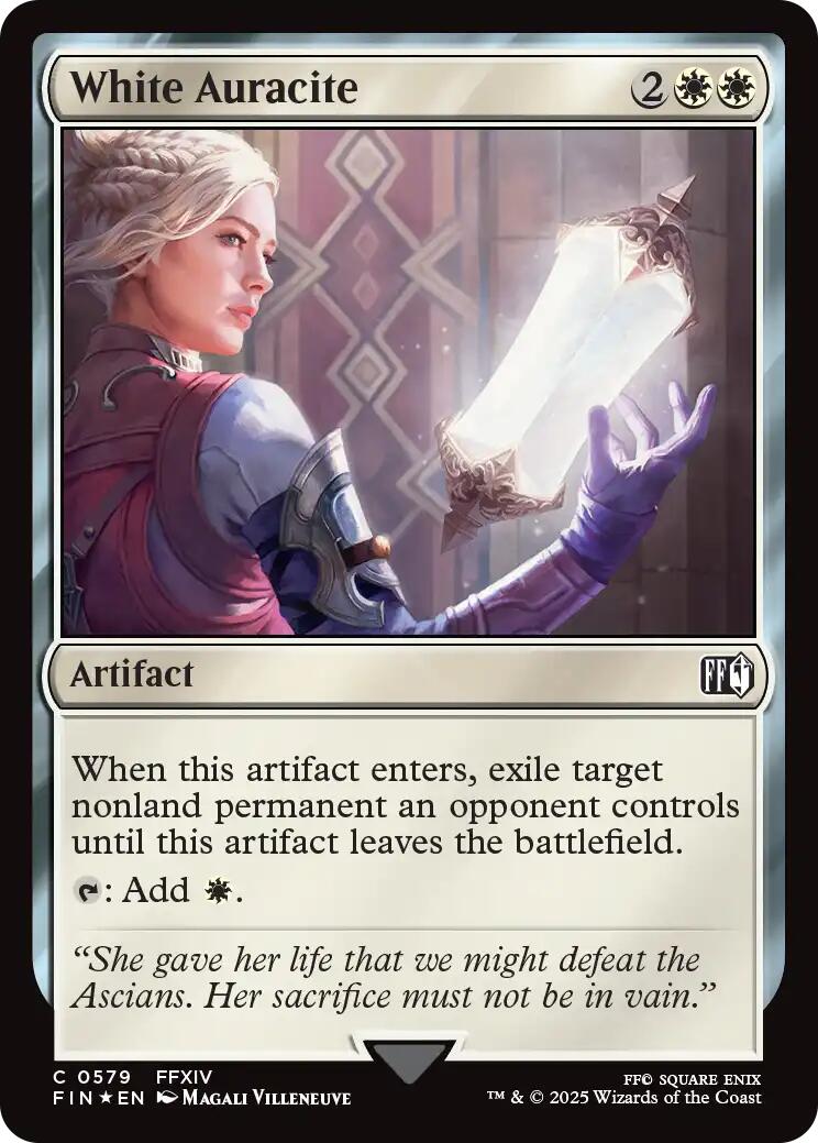 White Auracite (Surge Foil) [FINAL FANTASY] | Galaxy Games LLC