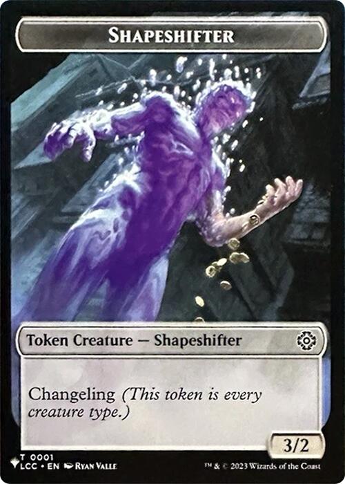 Shapeshifter // Cat Double-Sided Token [Secret Lair Drop Series] | Galaxy Games LLC