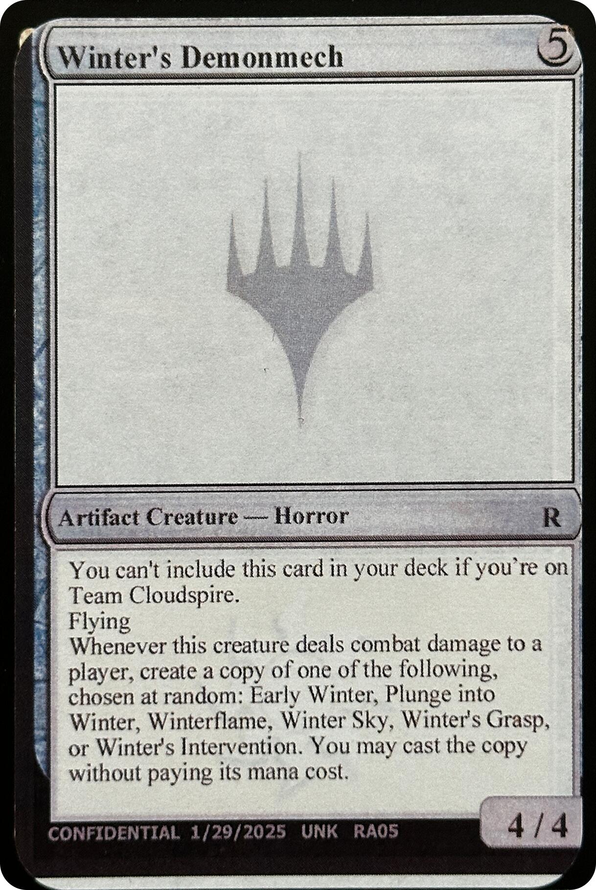 Winter's Demonmech [Unknown Event] | Galaxy Games LLC