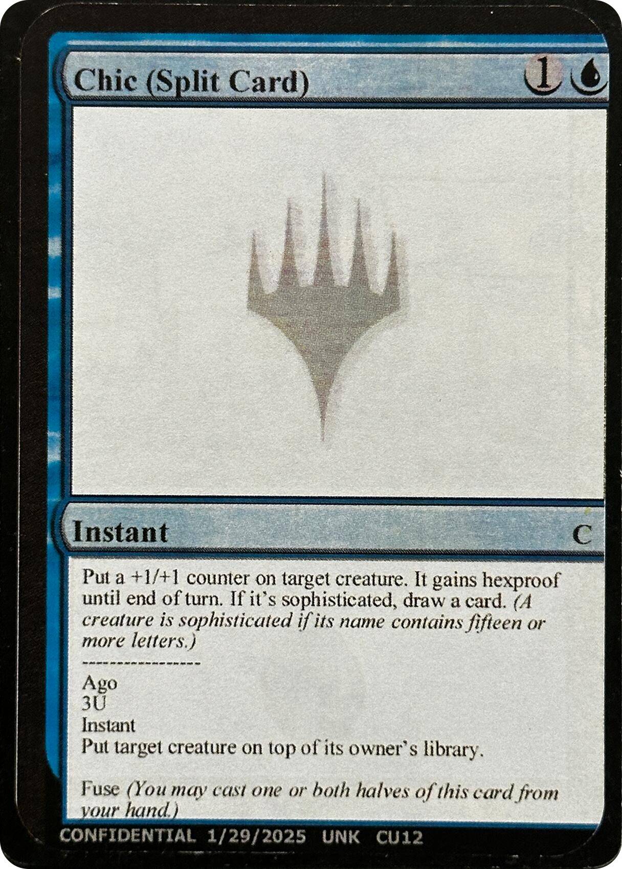 Chic (Split Card) [Unknown Event] | Galaxy Games LLC