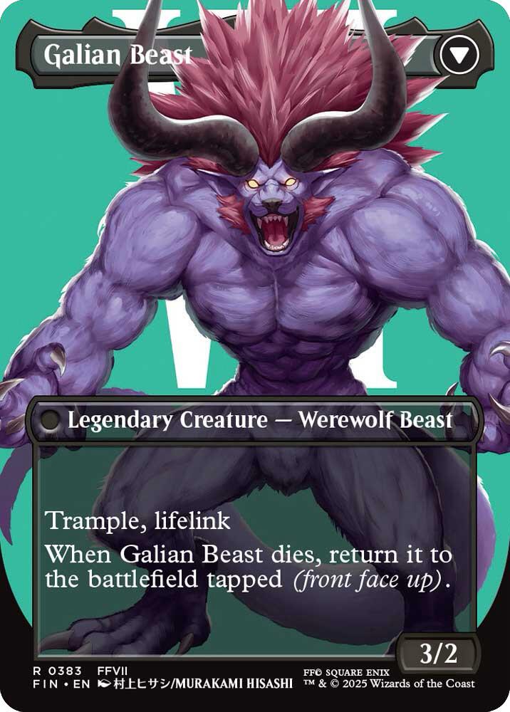 Vincent Valentine // Galian Beast (Borderless) [FINAL FANTASY] | Galaxy Games LLC