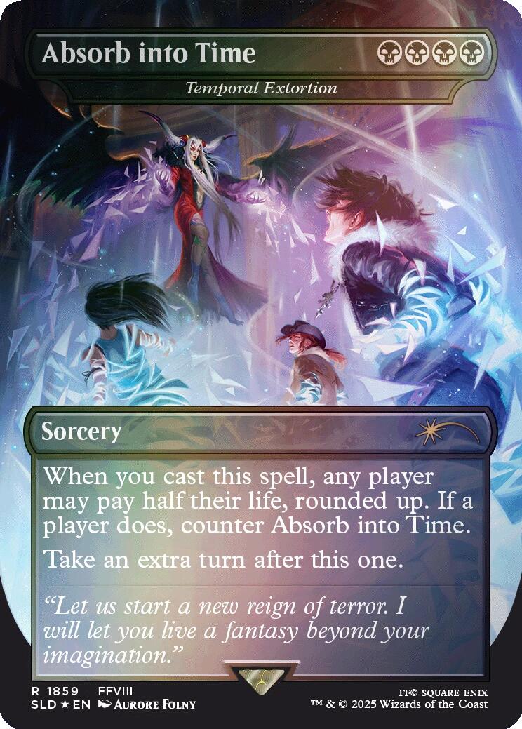 Absorb into Time - Temporal Extortion (Rainbow Foil) [Secret Lair Drop Series] | Galaxy Games LLC