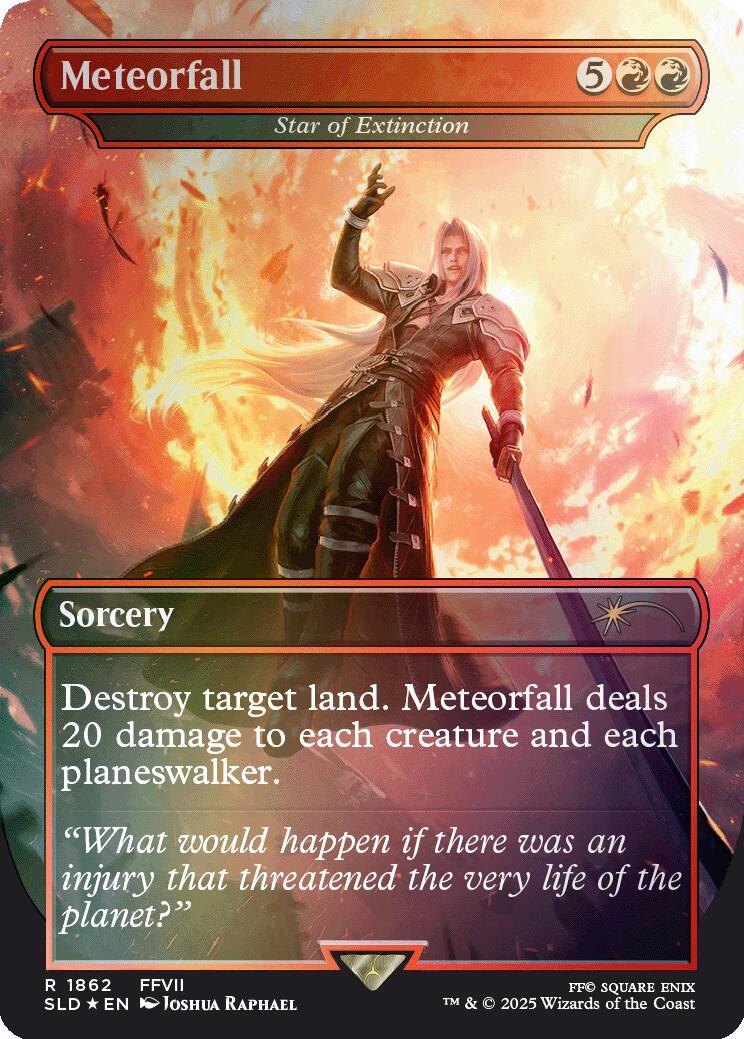 Meteorfall - Star of Extinction (Rainbow Foil) [Secret Lair Drop Series] | Galaxy Games LLC