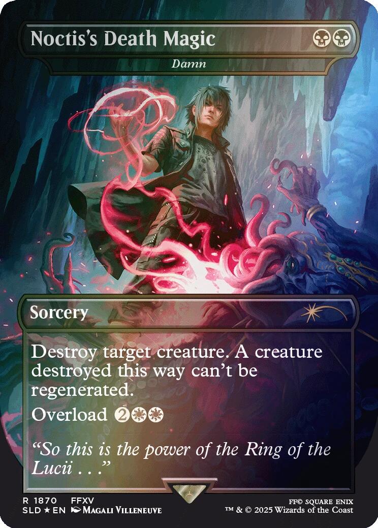 Noctis's Death Magic - Damn (Rainbow Foil) [Secret Lair Drop Series] | Galaxy Games LLC