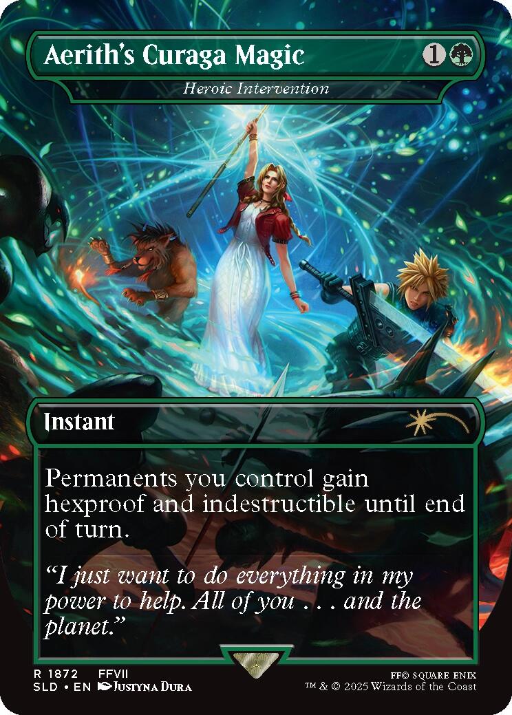Aerith's Curaga Magic - Heroic Intervention [Secret Lair Drop Series] | Galaxy Games LLC
