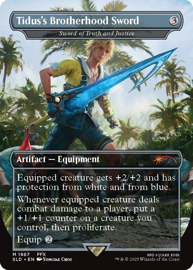 Tidus's Brotherhood Sword - Sword of Truth and Justice [Secret Lair Drop Series] | Galaxy Games LLC