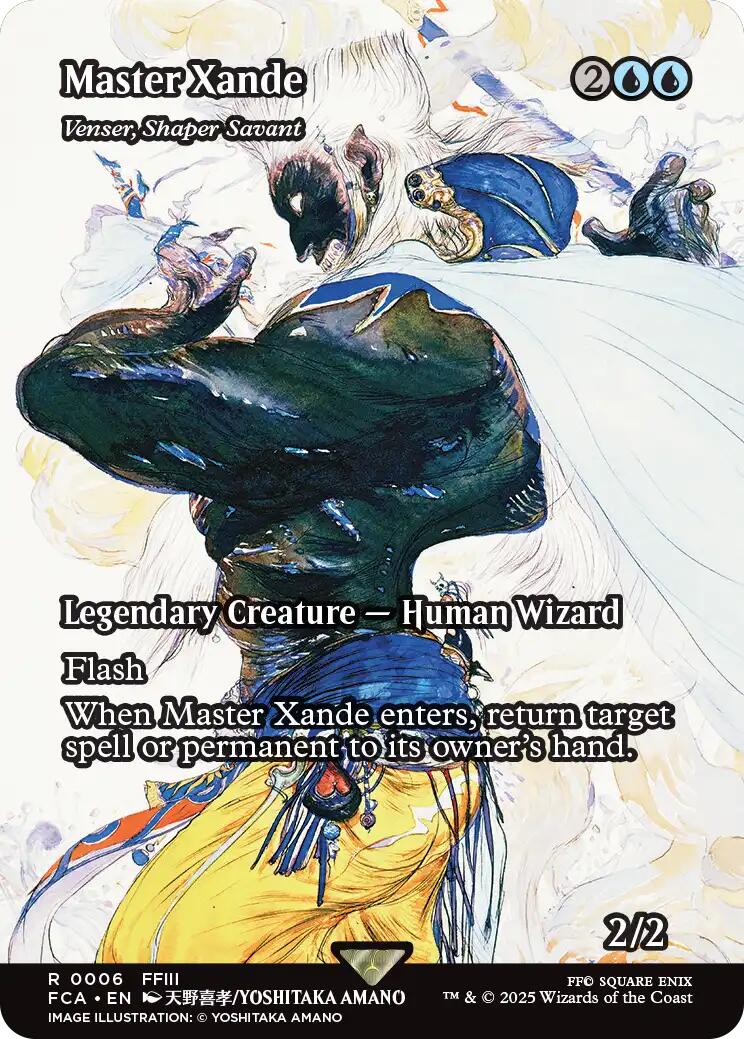 Master Xande - Venser, Shaper Savant (Showcase) [FINAL FANTASY : Through the Ages] | Galaxy Games LLC