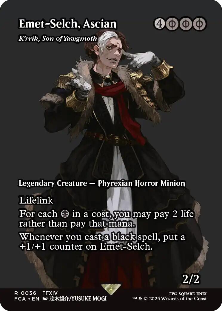 Emet-Selch, Ascian - K'rrik, Son of Yawgmoth (Showcase) [FINAL FANTASY : Through the Ages] | Galaxy Games LLC