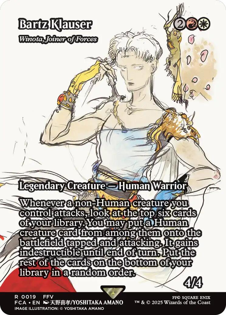Bartz Klauser - Winota, Joiner of Forces (Showcase) [FINAL FANTASY : Through the Ages] | Galaxy Games LLC