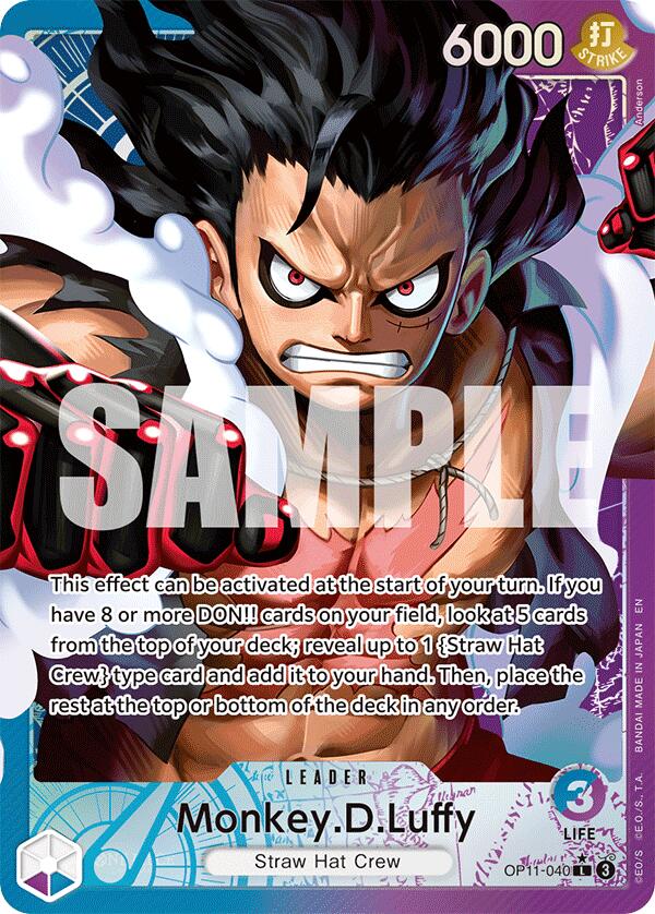 Monkey.D.Luffy (040) (Alternate Art) [A Fist of Divine Speed] | Galaxy Games LLC