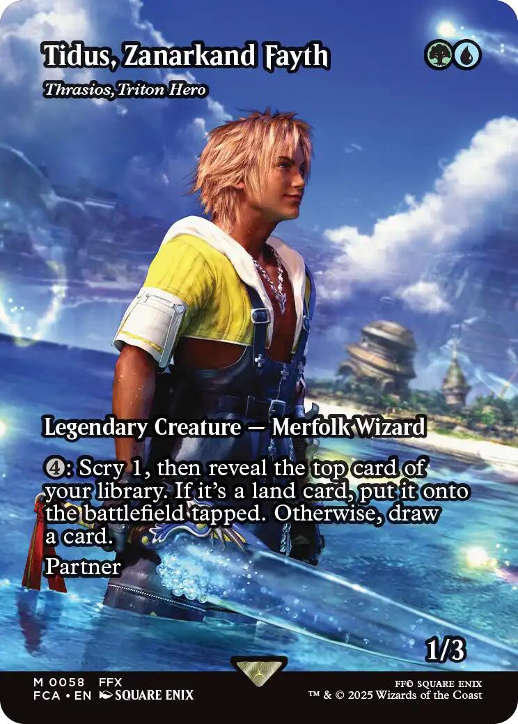 Tidus, Zanarkand Fayth - Thrasios, Triton Hero (Showcase) [FINAL FANTASY : Through the Ages] | Galaxy Games LLC