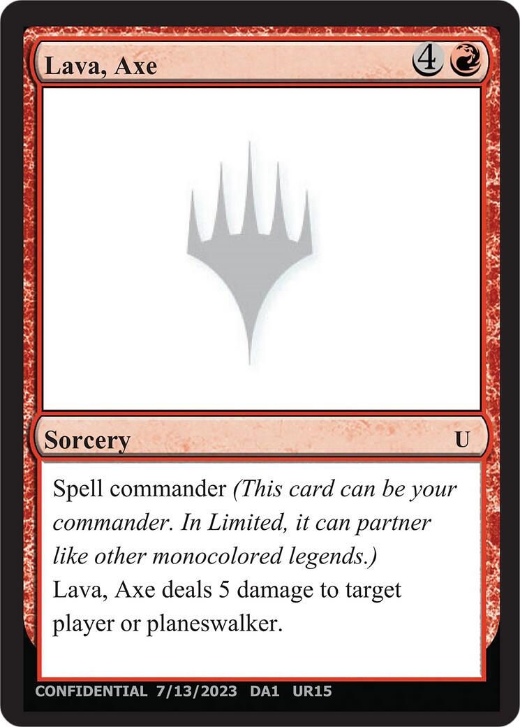 Lava, Axe [Mystery Booster] | Galaxy Games LLC