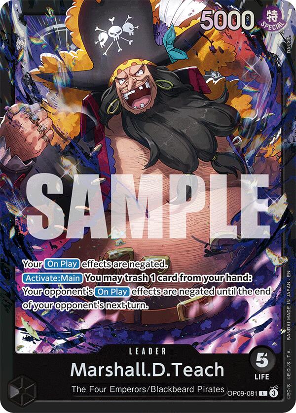Marshall.D.Teach (OP09-081) [Starter Deck: Black Marshall.D.Teach] | Galaxy Games LLC