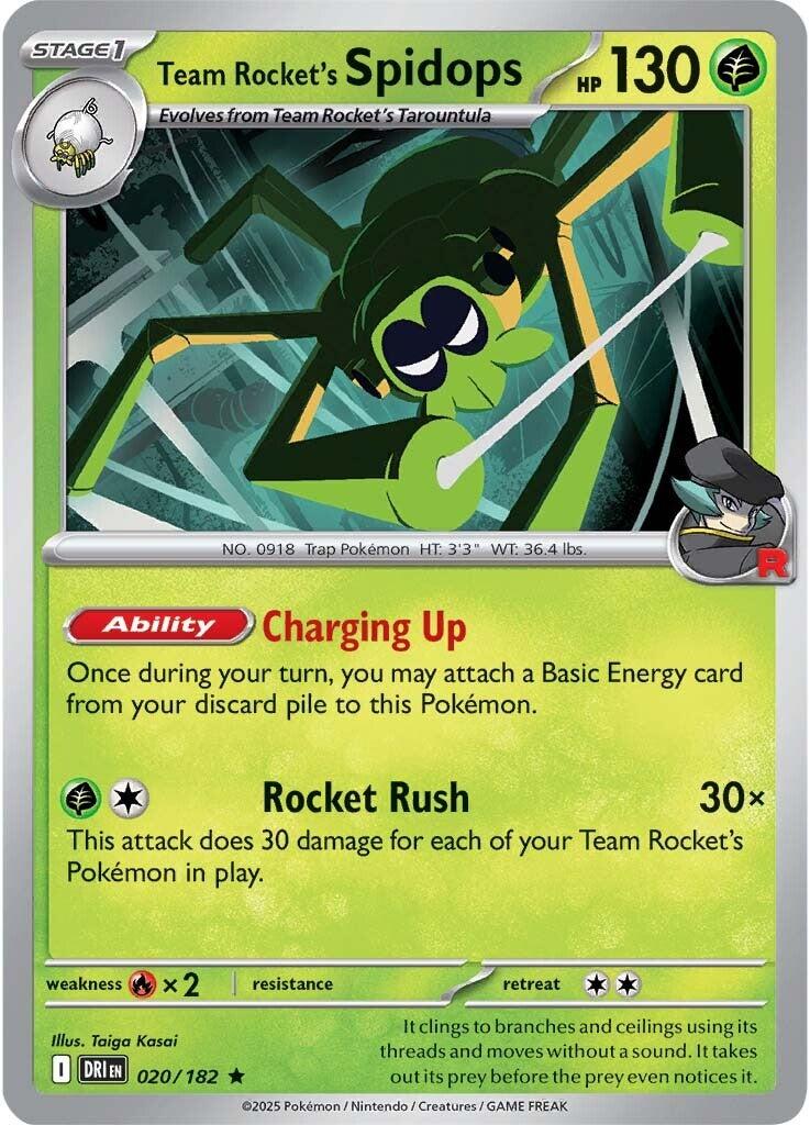 Team Rocket's Spidops (020/182) [Scarlet & Violet: Destined Rivals] | Galaxy Games LLC