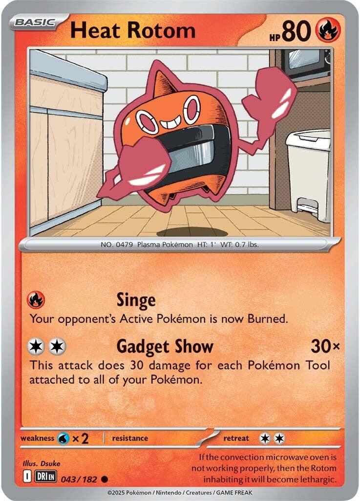 Heat Rotom (043/182) [Scarlet & Violet: Destined Rivals] | Galaxy Games LLC