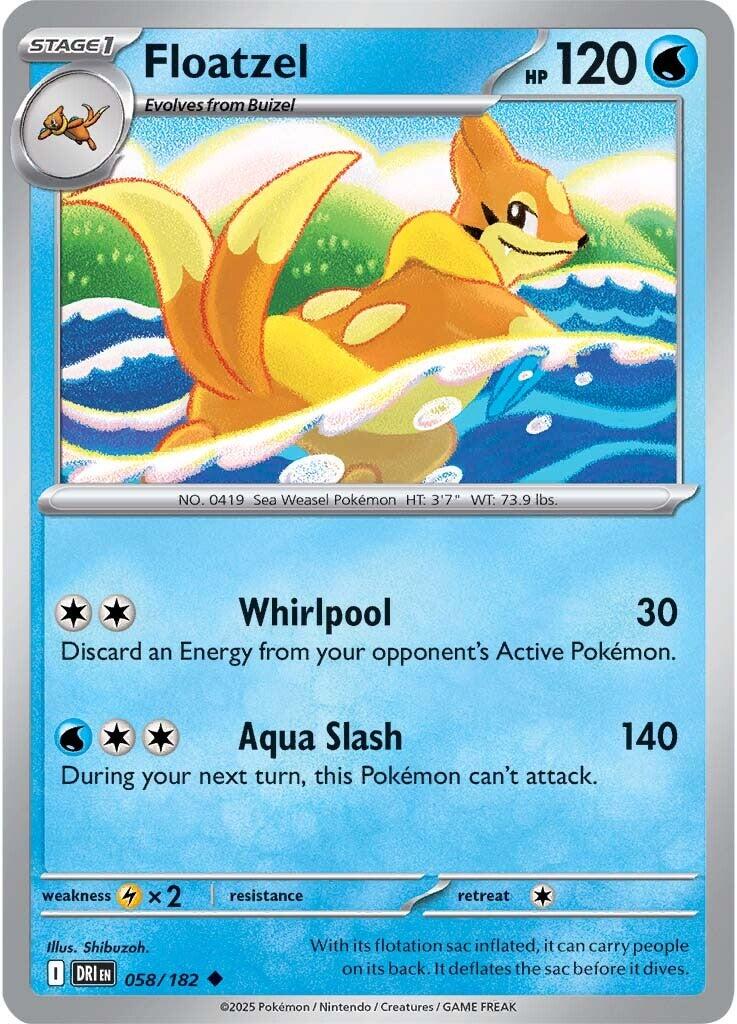 Floatzel (058/182) [Scarlet & Violet: Destined Rivals] | Galaxy Games LLC