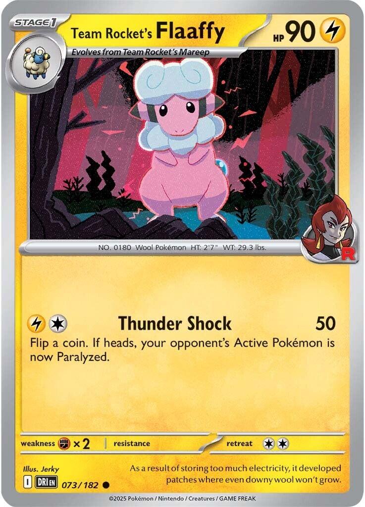 Team Rocket's Flaaffy (073/182) [Scarlet & Violet: Destined Rivals] | Galaxy Games LLC
