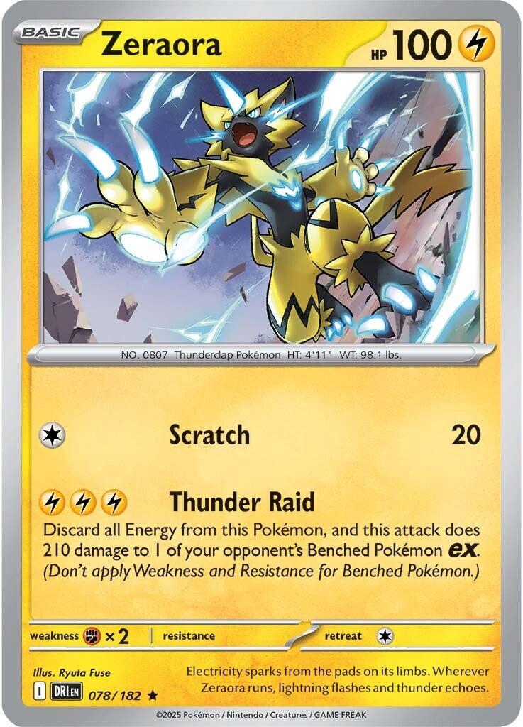 Zeraora (078/182) [Scarlet & Violet: Destined Rivals] | Galaxy Games LLC